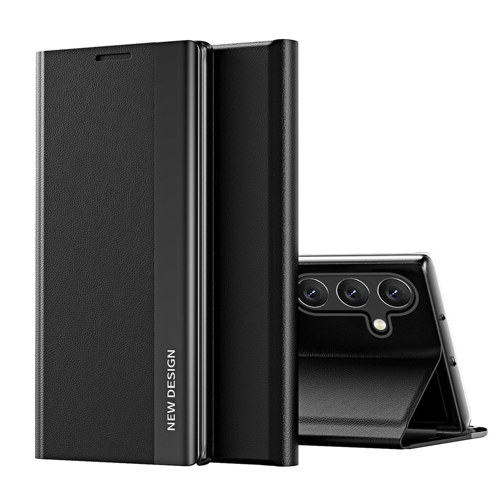 Sleep Case Pro-kasse til Samsung Galaxy A24 4G med flip stand sort