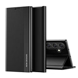 Sleep Case Pro-kasse til Samsung Galaxy A24 4G med flip stand sort