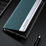Sleep Case Pro-kasse til Samsung Galaxy A24 4G med flip stand sort