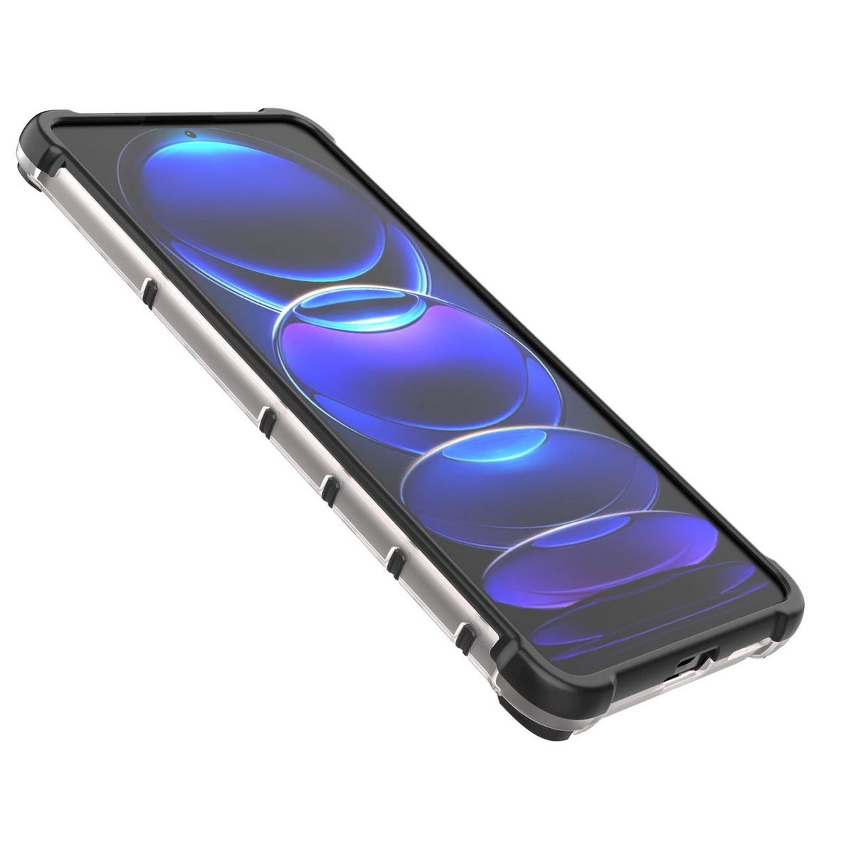 Honeycomb case til Xiaomi Redmi Note 12 Pro + pansret hybrid cover blå