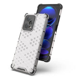 Honeycomb case til Xiaomi Redmi Note 12 Pro + pansret hybrid cover blå