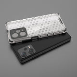 Honeycomb case til Xiaomi Redmi Note 12 Pro+ pansret hybrid cover sort