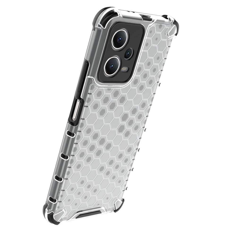 Honeycomb case til Xiaomi Redmi Note 12 5G / Poco X5 5G pansret hybrid cover sort