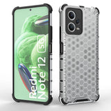 Honeycomb case til Xiaomi Redmi Note 12 5G / Poco X5 5G pansret hybrid cover sort