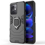 Ring Armor Case til Xiaomi Redmi Note 12 5G / Poco X5 5G Armor Cover Magnetisk Holder Ring Black