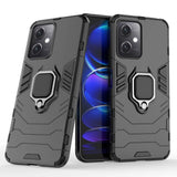 Ring Armor Case til Xiaomi Redmi Note 12 5G / Poco X5 5G Armor Cover Magnetisk Holder Ring Black