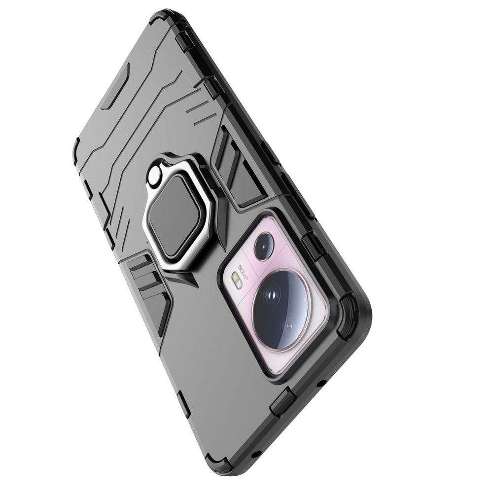Ring Armor case til Xiaomi 13 Lite pansret cover magnetisk holder ring sort