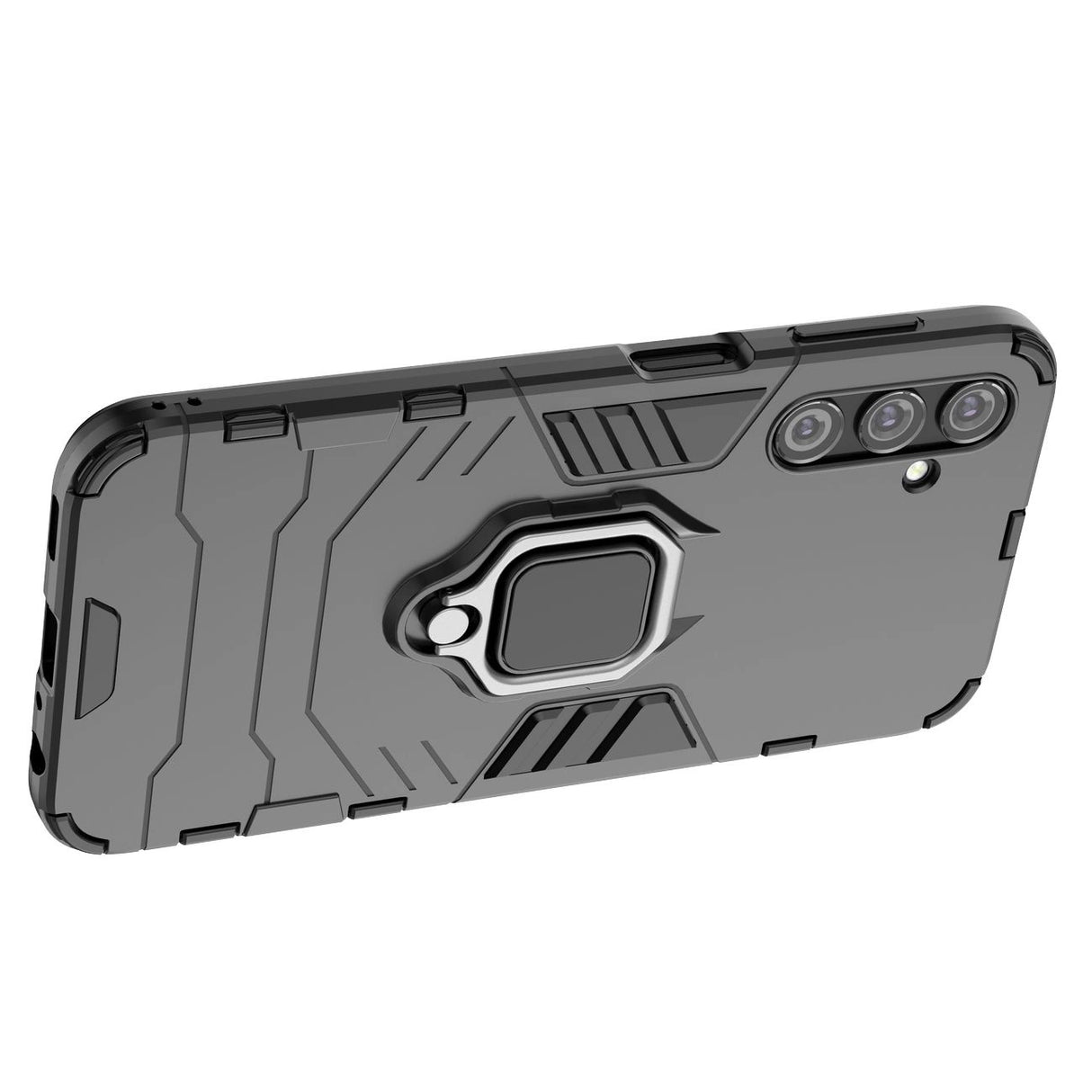 Ring Armor case til Samsung Galaxy A24 4G pansrede cover magnetisk holder ring sort