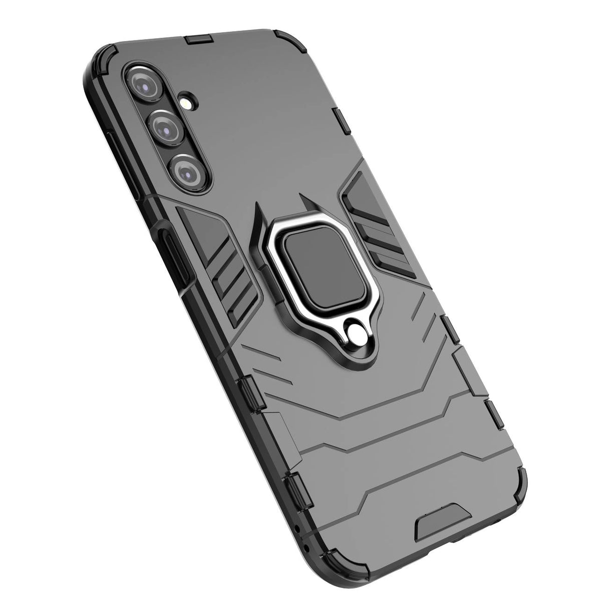 Ring Armor case til Samsung Galaxy A24 4G pansrede cover magnetisk holder ring sort
