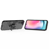 Ring Armor case til Samsung Galaxy A24 4G pansrede cover magnetisk holder ring sort