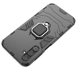 Ring Armor case til Samsung Galaxy A24 4G pansrede cover magnetisk holder ring sort