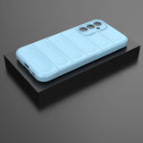 Magic Shield Case til Samsung Galaxy A24 4G fleksibelt pansret cover lysblå