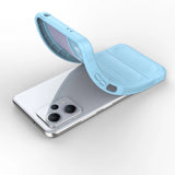 Magic Shield Case Cover til Xiaomi Redmi Note 12 5G / Poco X5 5G Fleksibel rustning Cover Light Blue