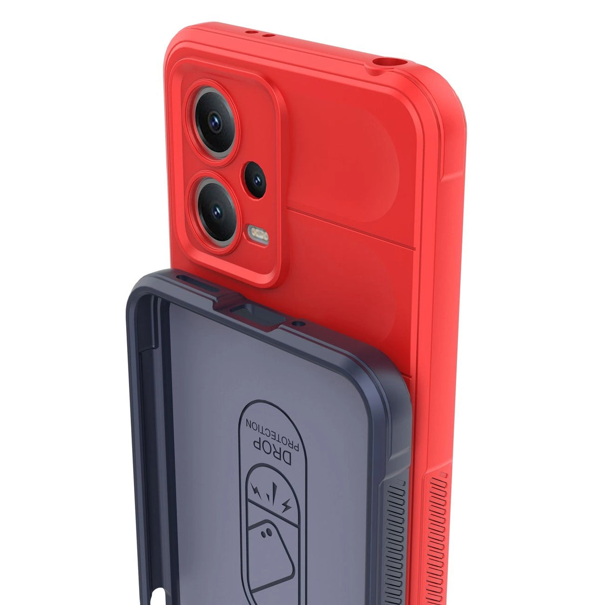 Magic Shield Case Cover til Xiaomi Redmi Note 12 5G / Poco X5 5G Fleksibel rustning Cover Light Blue
