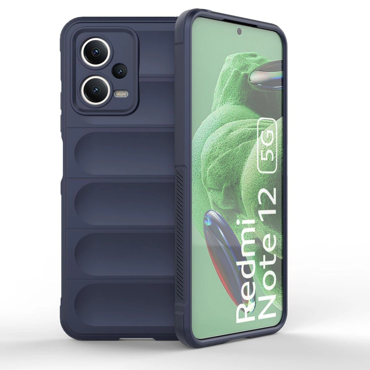 Magic Shield Case til Xiaomi Redmi Note 12 5G / Poco X5 5G Fleksibel rustning Case Blue