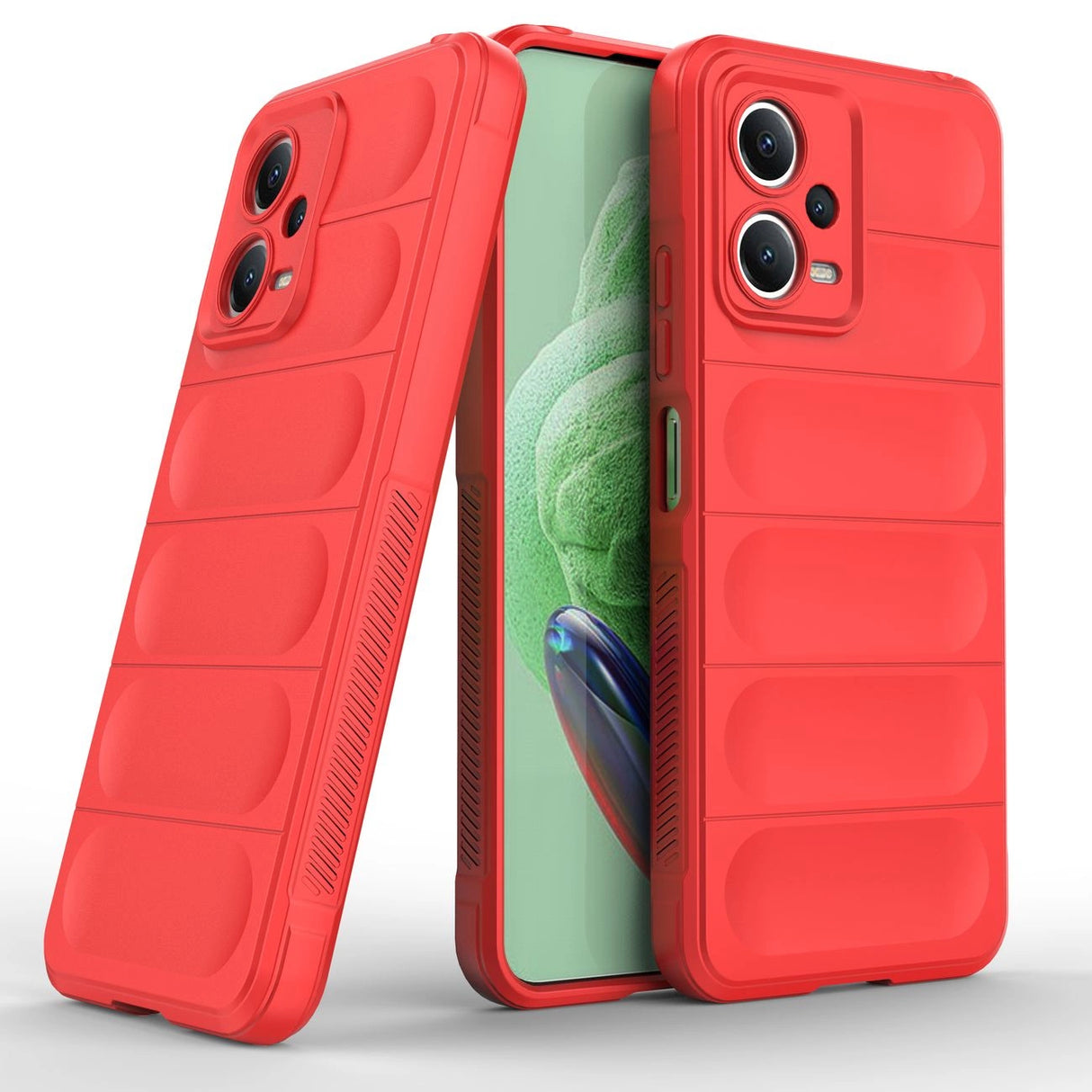 Magic Shield Case til Xiaomi Redmi Note 12 5G / Poco X5 5G Fleksibel rustning Cover Red