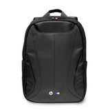 BMW Carbon& Leather Tricolor rygsæk til en 16&quot; laptop - sort