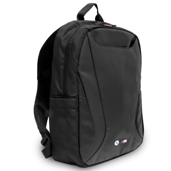 BMW Carbon& Leather Tricolor rygsæk til en 16&quot; laptop - sort