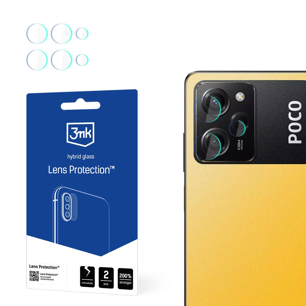 3mk Lens ProtectionTM hybridkameraglas til Poco X5 Pro 5G