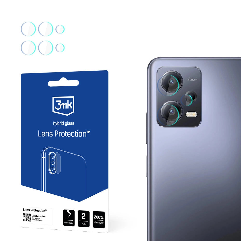 Kameraglas til Xiaomi Redmi Note 12 Pro 7H til 3mk Lens Protection-serien