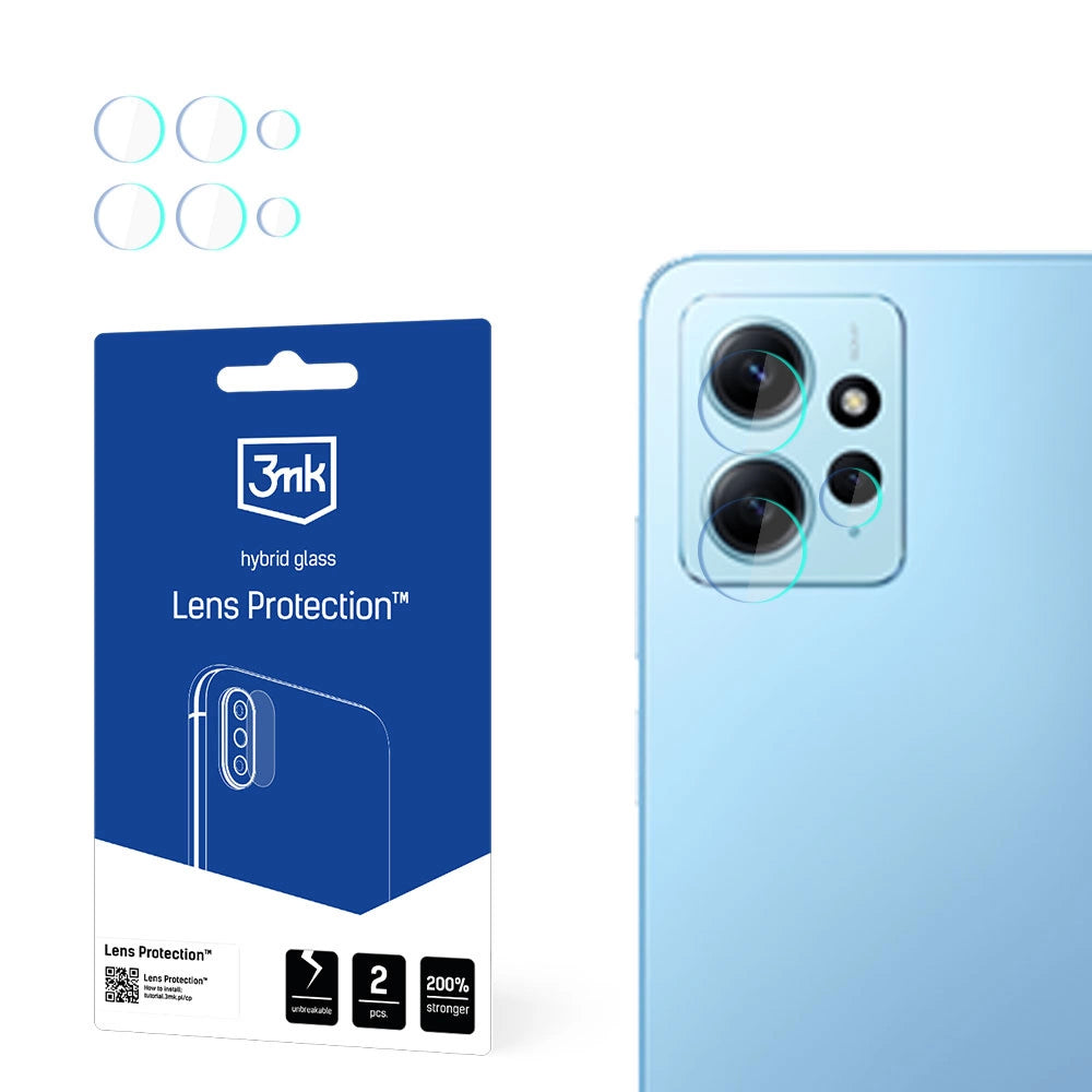 Kameraglas til Xiaomi Redmi Note 12 7H til 3mk Lens Protection-serien