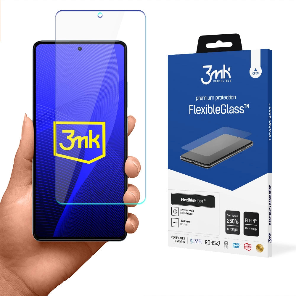Hærdet glas til Xiaomi Redmi Note 12 hybrid flexi 7H serie 3mk FlexibleGlass