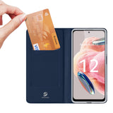 Dux Ducis Skin Pro Case til Xiaomi Redmi Note 12 Flip Card Wallet Stand Blue
