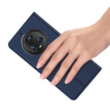 Dux Ducis Skin Pro Case til Honor Magic5 Flip Card Wallet Stand Blue
