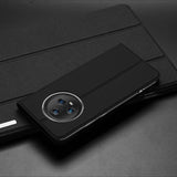 Dux Ducis Skin Pro æske til Honor Magic5 flip cover kort tegnebog stativ sort