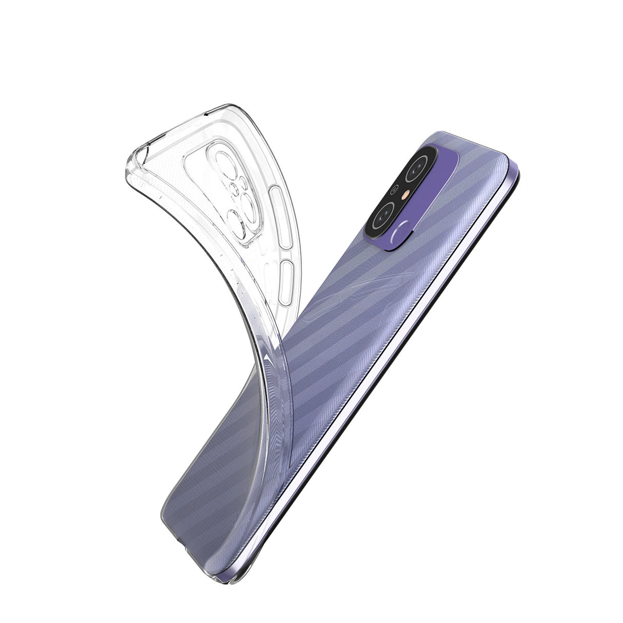 Ultra klar 0,5 mm kuffert til Xiaomi Redmi 11A / Poco C55 / Redmi 12C Tynt omslag Transparent