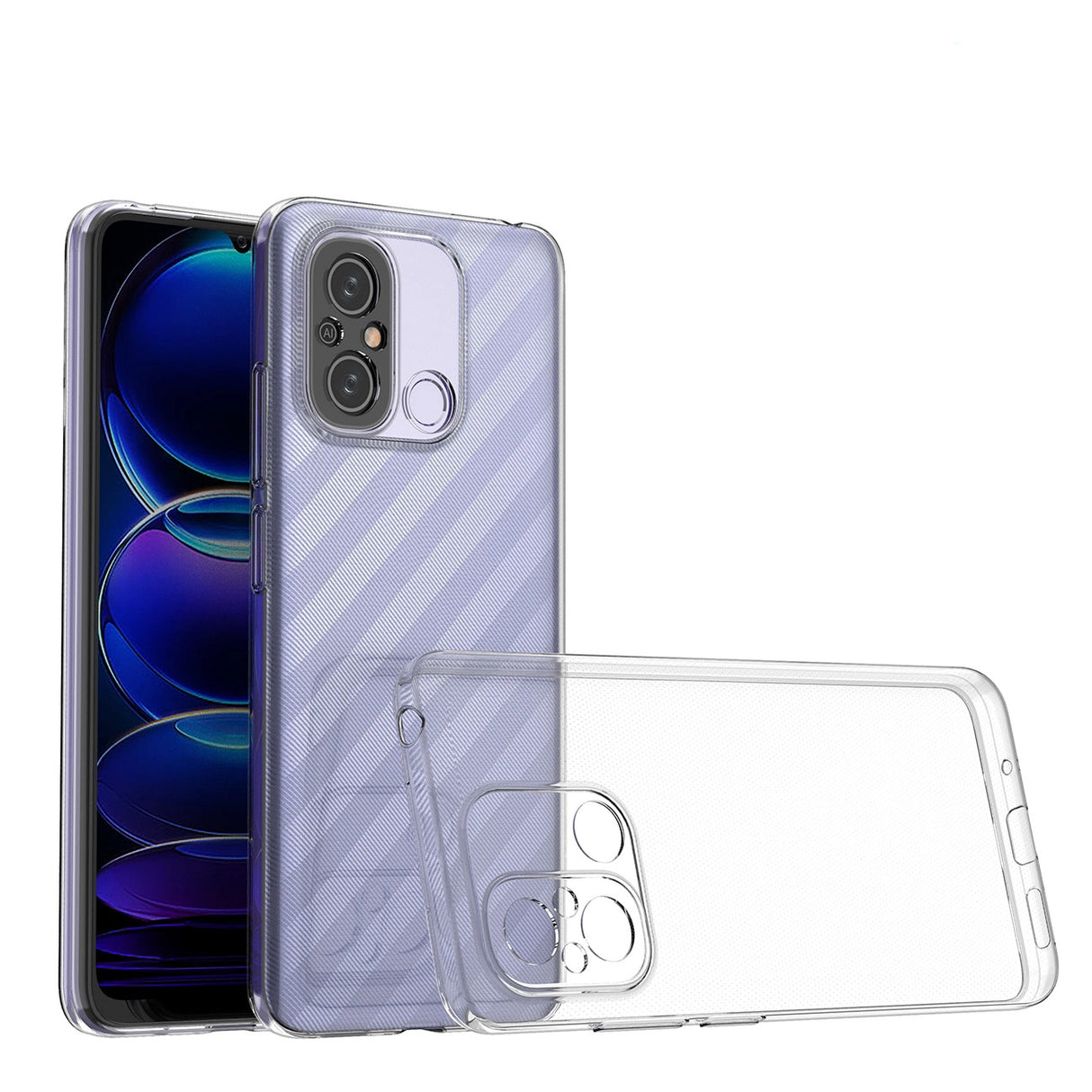 Ultra klar 0,5 mm kuffert til Xiaomi Redmi 11A / Poco C55 / Redmi 12C Tynt omslag Transparent