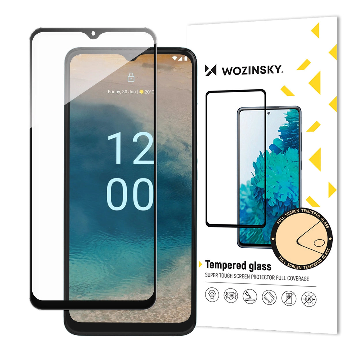 Wozinsky Full Glue temperet glas til Nokia G22