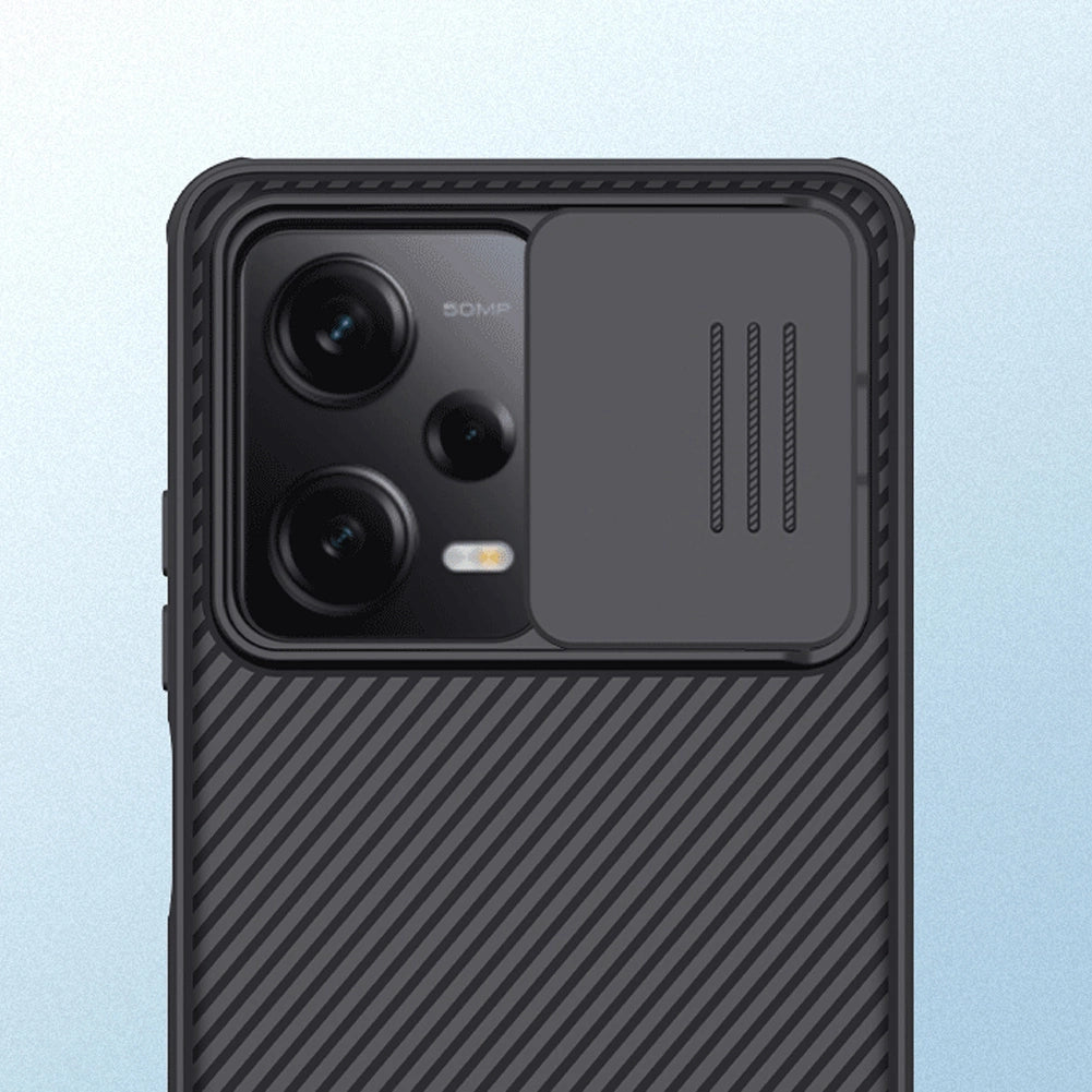 Nillkin CamShield Pro Case Case til Xiaomi Redmi Note 12 Pro / Poco X5 Pro 5G Cover med kamera beskytter sort