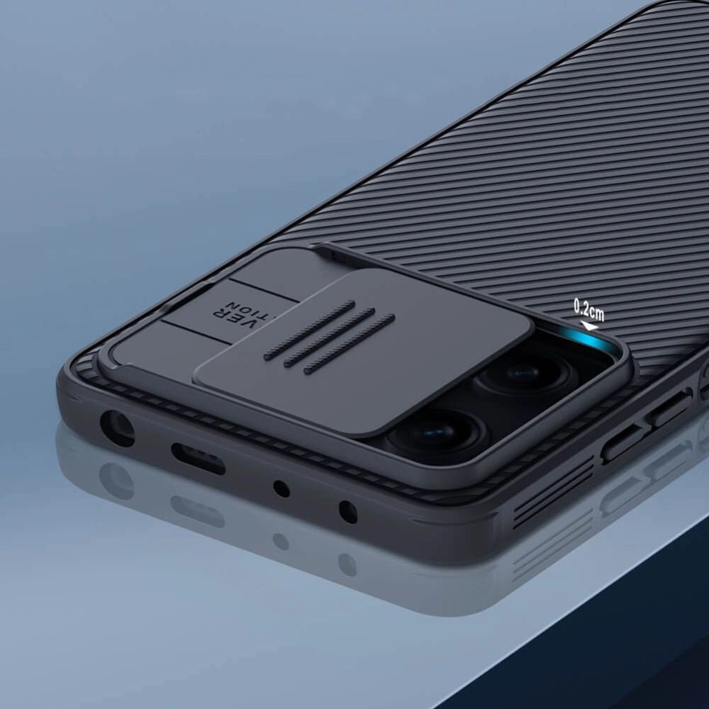 Nillkin CamShield Pro Case Case til Xiaomi Redmi Note 12 Pro / Poco X5 Pro 5G Cover med kamera beskytter sort