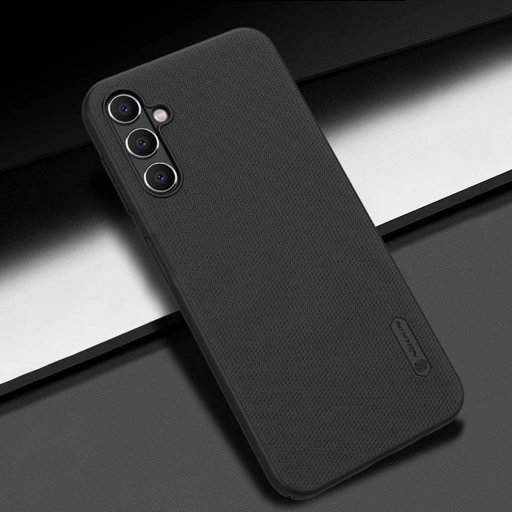 Nillkin Super Frosted Shield Case til Samsung Galaxy A14 5G / Galaxy A14 Telefon Cover Sort