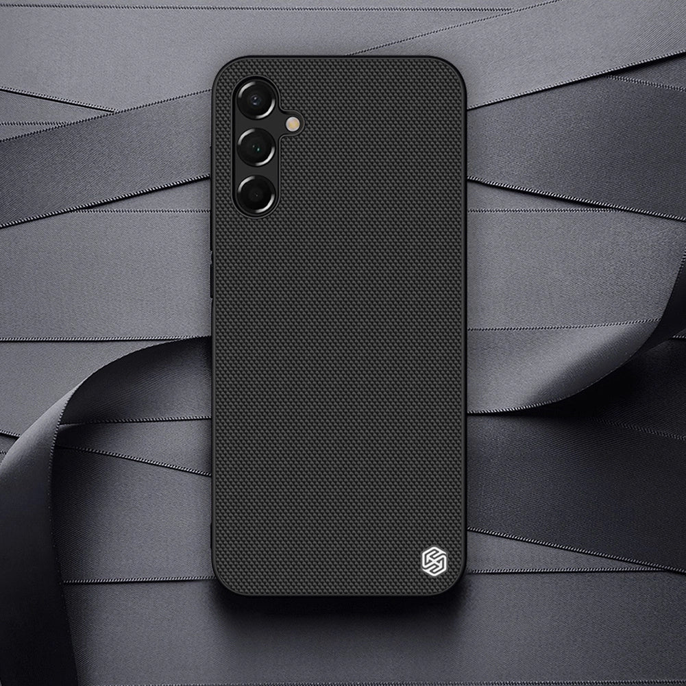 Nillkin tekstureret case Case for Samsung Galaxy A14 5G / Galaxy A14 forstærket nylon cover sort
