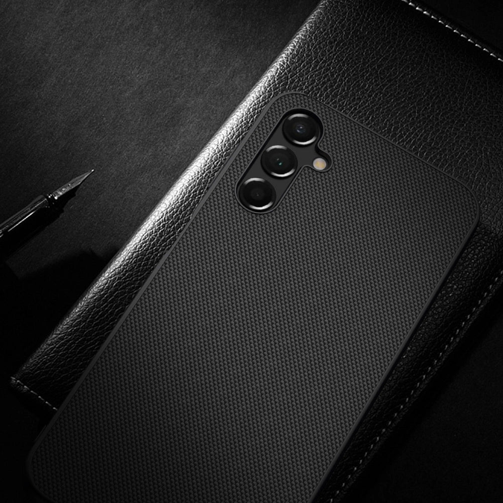 Nillkin tekstureret case Case for Samsung Galaxy A14 5G / Galaxy A14 forstærket nylon cover sort