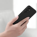 Nillkin tekstureret case Case for Samsung Galaxy A14 5G / Galaxy A14 forstærket nylon cover sort