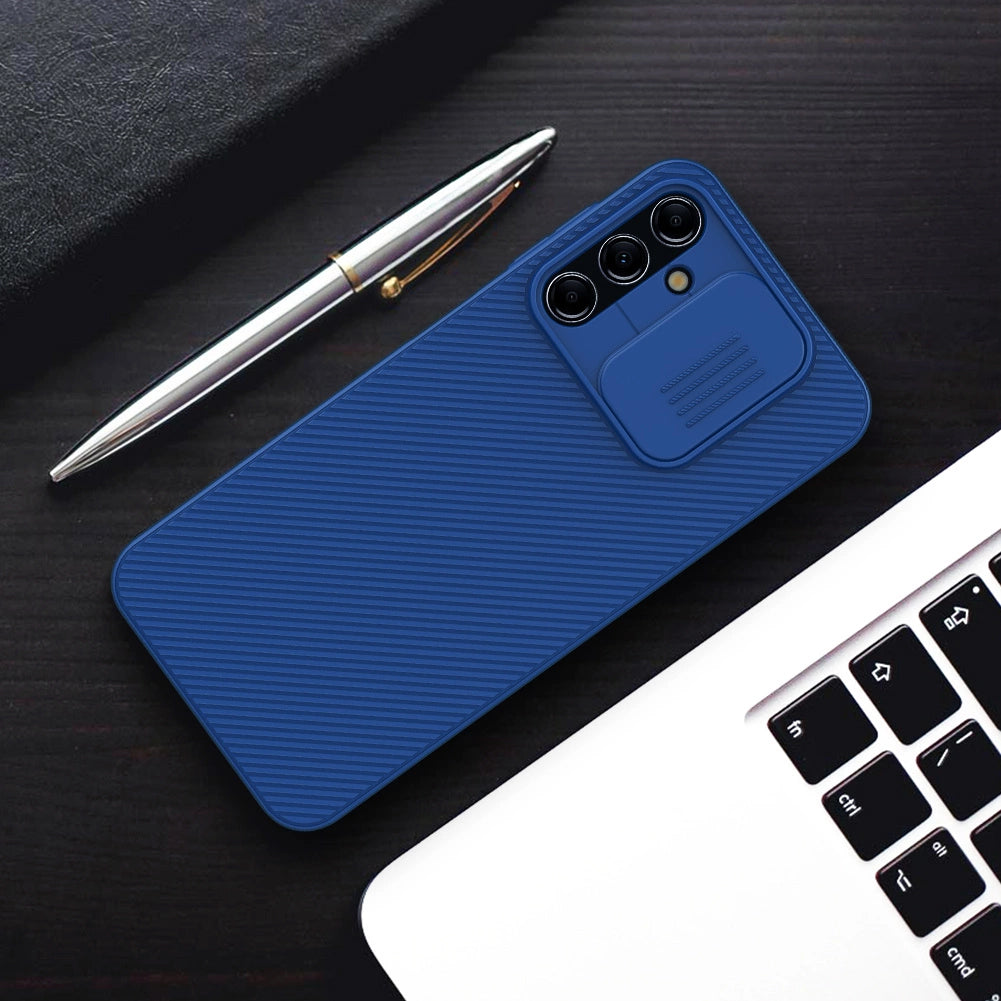 Nillkin CamShield Case Case for Samsung Galaxy A14 5G / Galaxy A14 Cover med kamera beskytter Blå