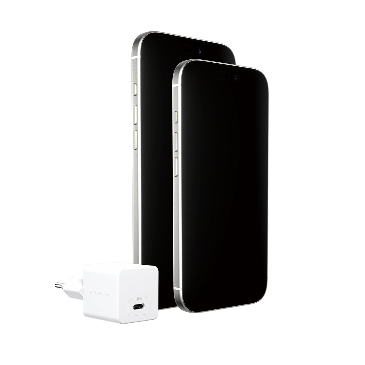 PanzerGlass empower by ® Turbo 30W Oplader Single USB-C | EU Stik | Silver White