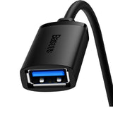 USB 2.0-forlængelseskabel 1,5 m Baseus AirJoy Series - sort