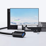 USB 2.0-forlængelseskabel 1,5 m Baseus AirJoy Series - sort