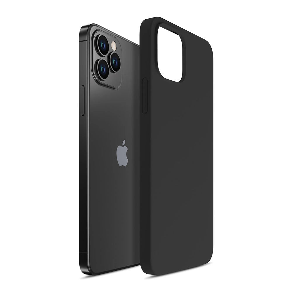 3mk Silicone Case til iPhone 12 Pro Max - sort