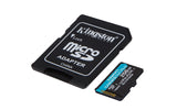 Kingston Technology 256 GB microSDXC Canvas Go! Plus Gen4 200 MB/s A2 U3 V30-kort + adapter
