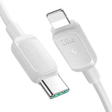 Joyroom Multi-Color Series A14 USB-C / Lightning 20W kabel 1,2 m - hvid