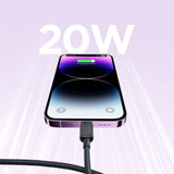 Joyroom Multi-Color Series A14 USB-C/ Lightning Cable 20W 1,2 m - sort