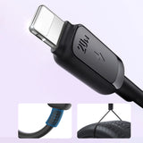 Joyroom Multi-Color Series A14 USB-C/ Lightning Cable 20W 1,2 m - sort