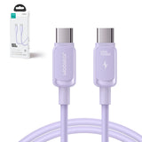 Joyroom Multi-Color Series A14 USB-C / USB-C 100W Kabel 1,2m - Purple
