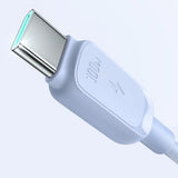 Joyroom Multi-Color Series A14 USB-C / USB-C Kabel 100W 1,2 m - Blå