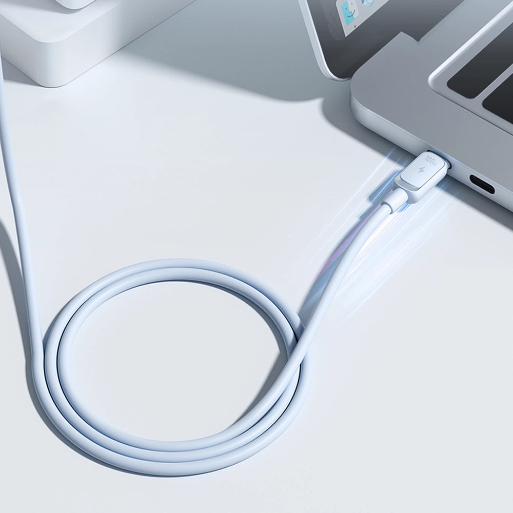 Joyroom Multi-Color Series A14 USB-C / USB-C Kabel 100W 1,2 m - Blå